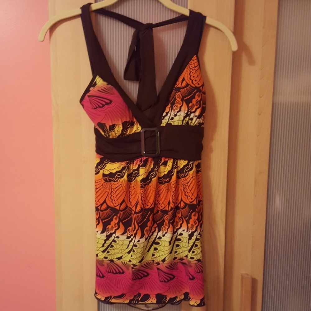 IZ BYER CALIFORNIA HALTER TOP